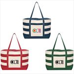 JH3240 Cotton Canvas Nautical Tote With Custom Imprint